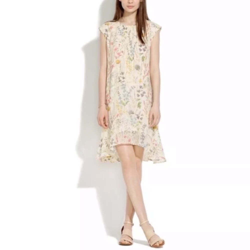 Madewell Garden Gate silk floral dress